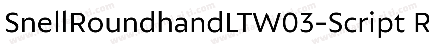 SnellRoundhandLTW03-Script Regular字体转换